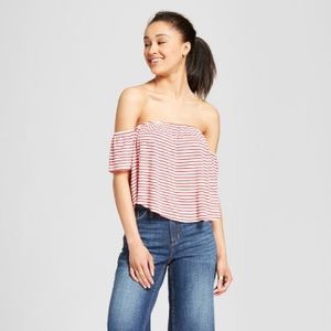 Off the shoulder crop top